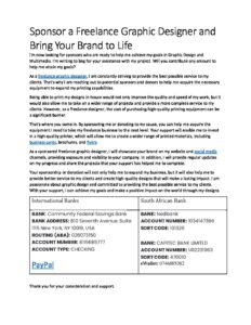 Sponsor a Freelance Graphic Designer and Bring Your Brand to Life pdf South Africa Graphic Design Warten Weg