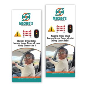 Premium Pull-Up Banner for Driving Schools
