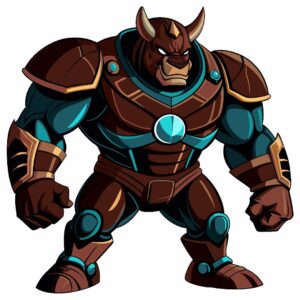 Iron Rhino - Superhero Graphic Assets: 31 Free SVG, EPS, JPG