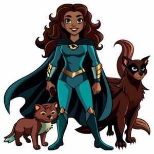 Nature Girl - Superhero Graphic Assets: 31 Free SVG, EPS, JPG