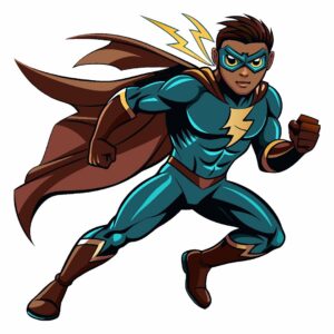 Silver Spark - Superhero Graphic Assets: 31 Free SVG, EPS, JPG