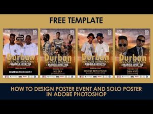 Photoshop Secrets: Designing Your Own Poster Event AND Solo Artist Poster!