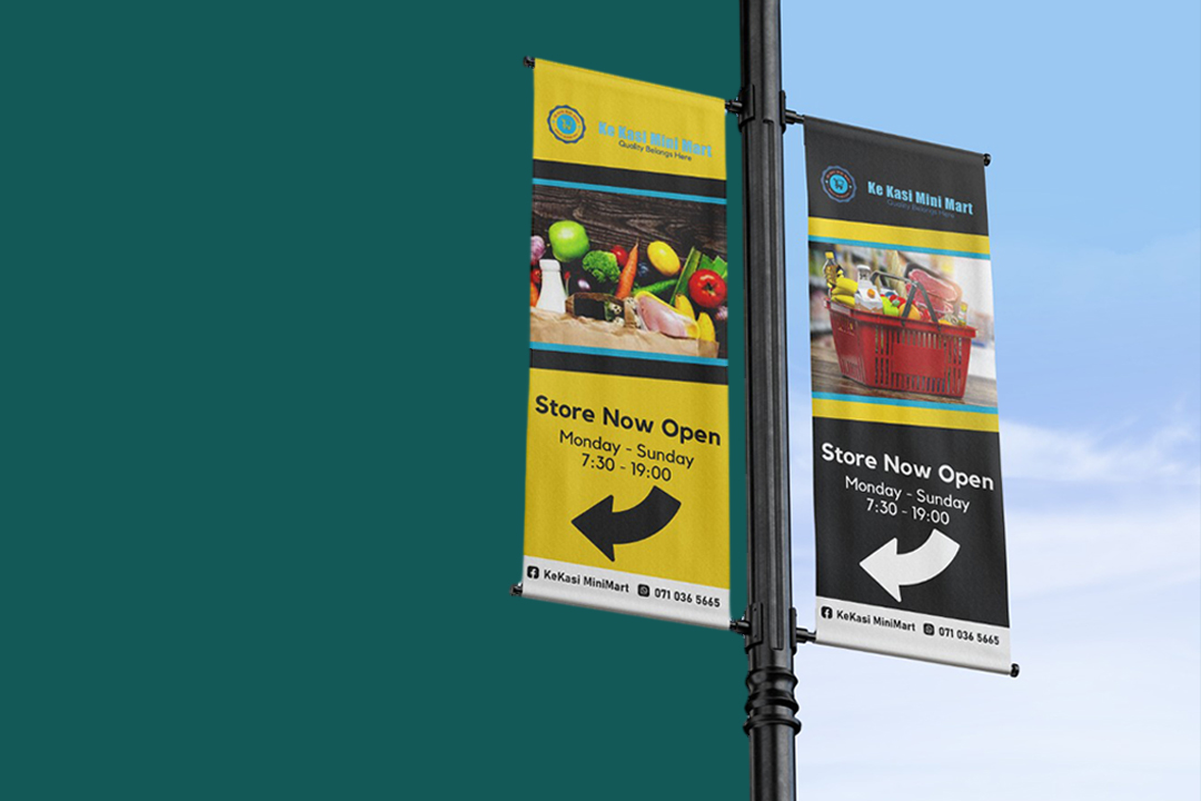 How To Design Double Up Street Pole Boulevard Banner in Photoshop