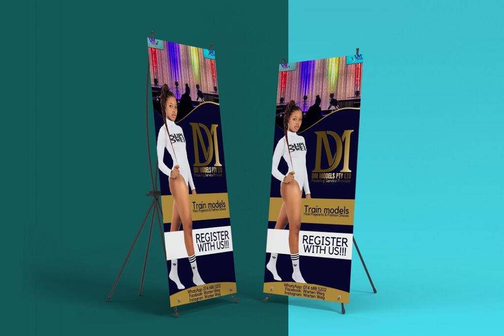 How to Design a Professional Roll Up Banner | Photoshop Tutorial Free PSD File