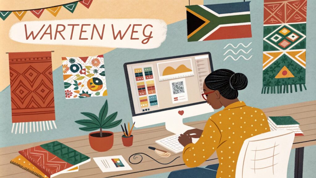 The Creative Process Behind Warten Weg A South African Graphic Design Journey