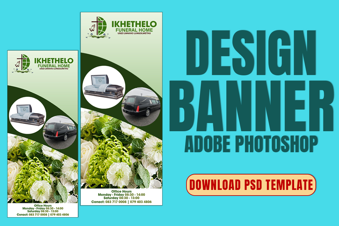 Free Funeral Banner Design Template High-Quality | Photoshop Tutorial