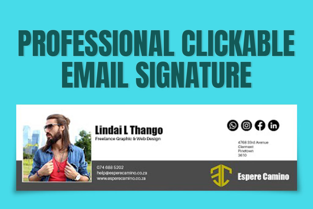 How To Create a Professional Clickable Email Signature in Photoshop