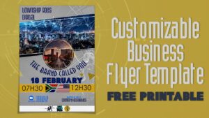 Customizable Business Flyer Template | Photoshop Tutorial | Free PSD