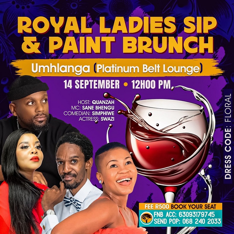 Sip and Paint Brunch Poster Design